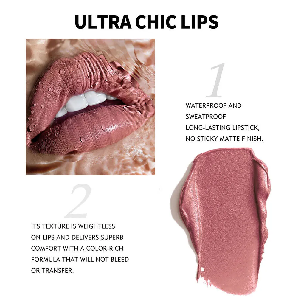 12pcs Handaiyan Matte Velvet Lip Gloss