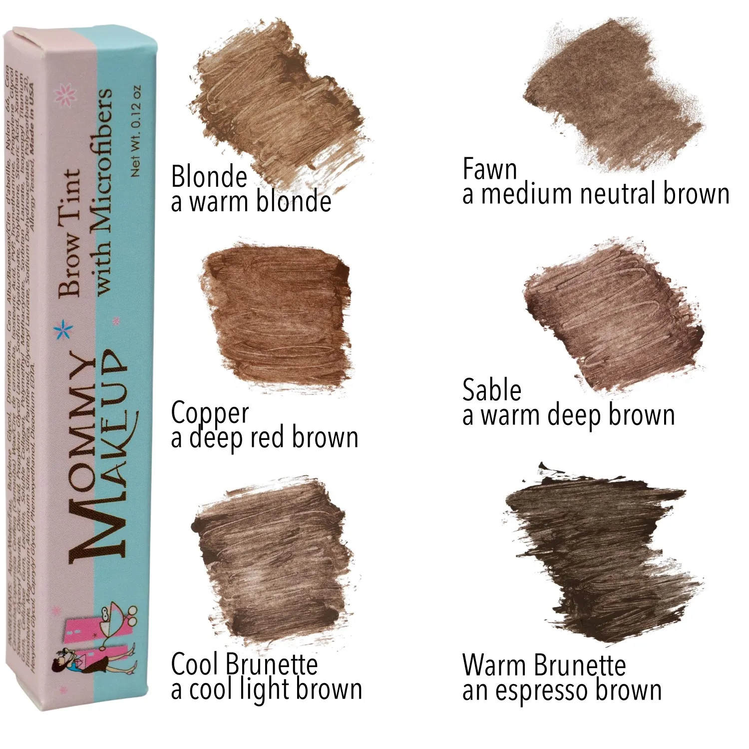 Brow Tint with Microfibers - Tinted Eyebrow Gel - Copper