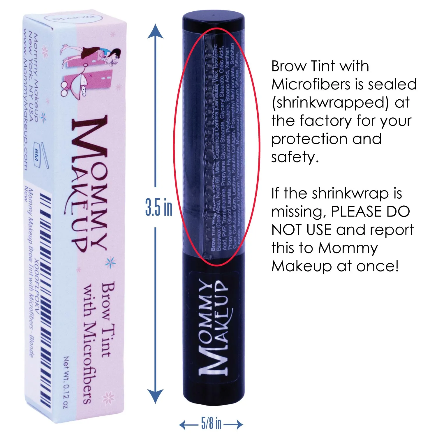 Brow Tint with Microfibers - Tinted Eyebrow Gel - Copper