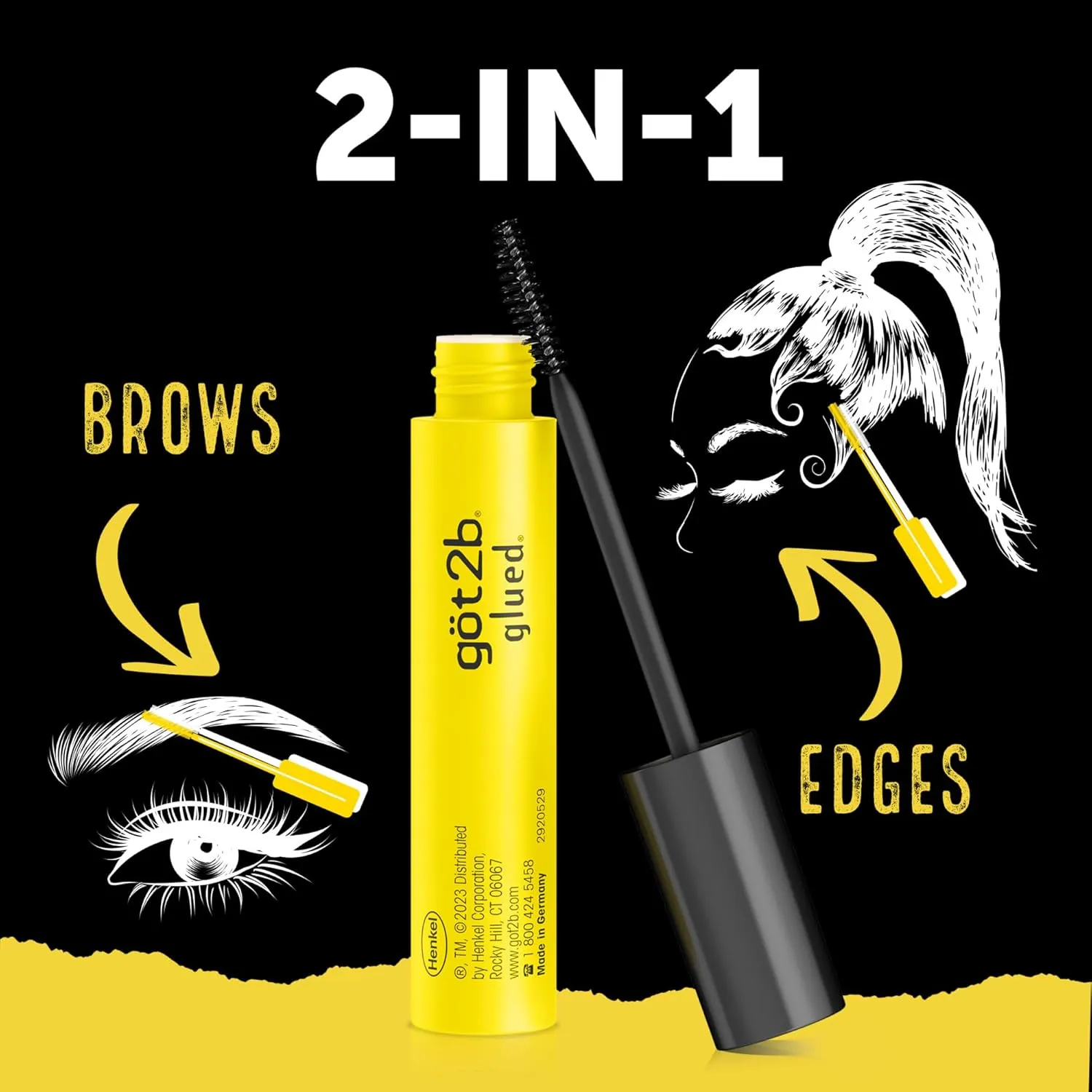 GOT 2B GLUED 2 in 1 brow & edge gel جل الحواجب اثنان في واحد من كوت توبي