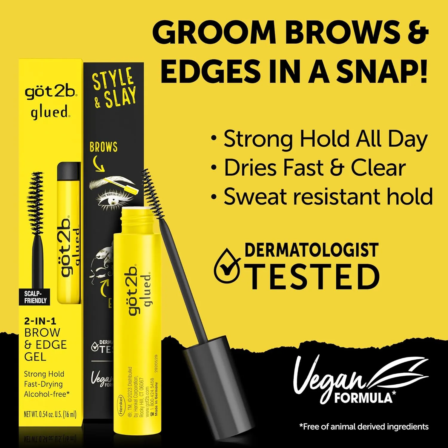 GOT 2B GLUED 2 in 1 brow & edge gel جل الحواجب اثنان في واحد من كوت توبي