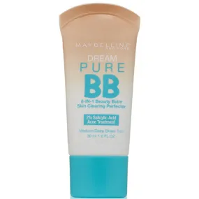 MAYBELLINE - Dream Pure BB Cream Skin Clearing Perfector 130 Medium/Deep - 1 fl. oz. (30 ml)