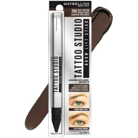 Maybelline Tattoo Studio Brow Lift Stick #260 Deep Brown - Wholesale 12 Units (K50470-12)