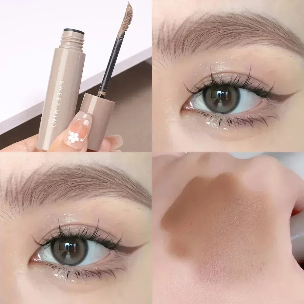 Yeknu Waterproof Natural Liquid Dyeing Eyebrow Gel Cream Eyebrow Tattoo Tint Long Lasting Black Brown Mascara Tinted Makeup Cosmetics