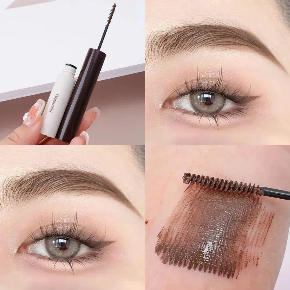 Yeknu Waterproof Natural Liquid Dyeing Eyebrow Gel Cream Eyebrow Tattoo Tint Long Lasting Black Brown Mascara Tinted Makeup Cosmetics