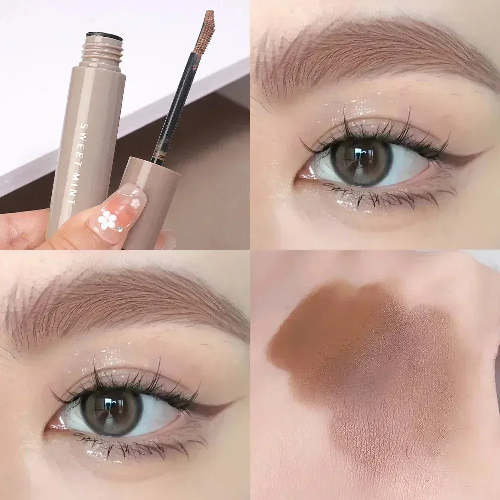 Yeknu Waterproof Natural Liquid Dyeing Eyebrow Gel Cream Eyebrow Tattoo Tint Long Lasting Black Brown Mascara Tinted Makeup Cosmetics