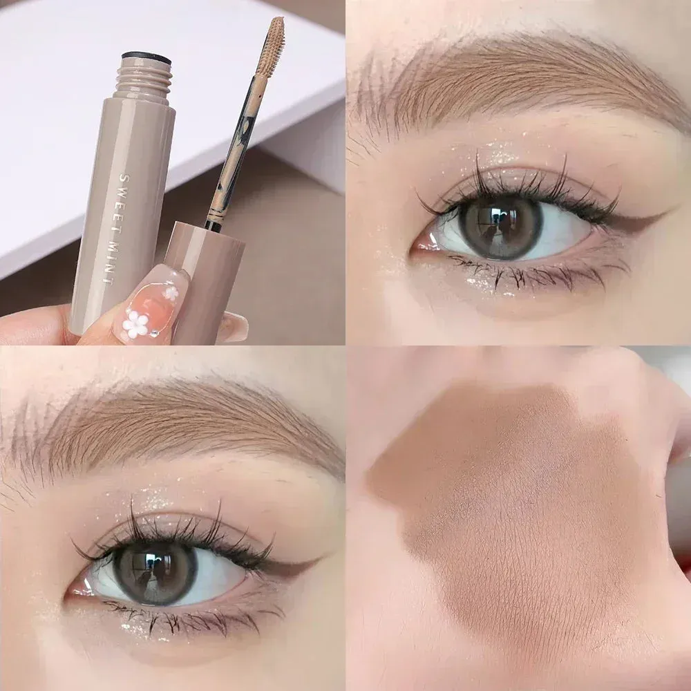 Yeknu Waterproof Natural Liquid Dyeing Eyebrow Gel Cream Eyebrow Tattoo Tint Long Lasting Black Brown Mascara Tinted Makeup Cosmetics