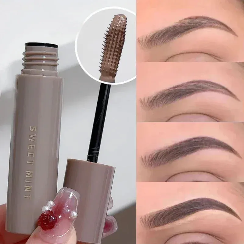 Yeknu Waterproof Natural Liquid Dyeing Eyebrow Gel Cream Eyebrow Tattoo Tint Long Lasting Black Brown Mascara Tinted Makeup Cosmetics